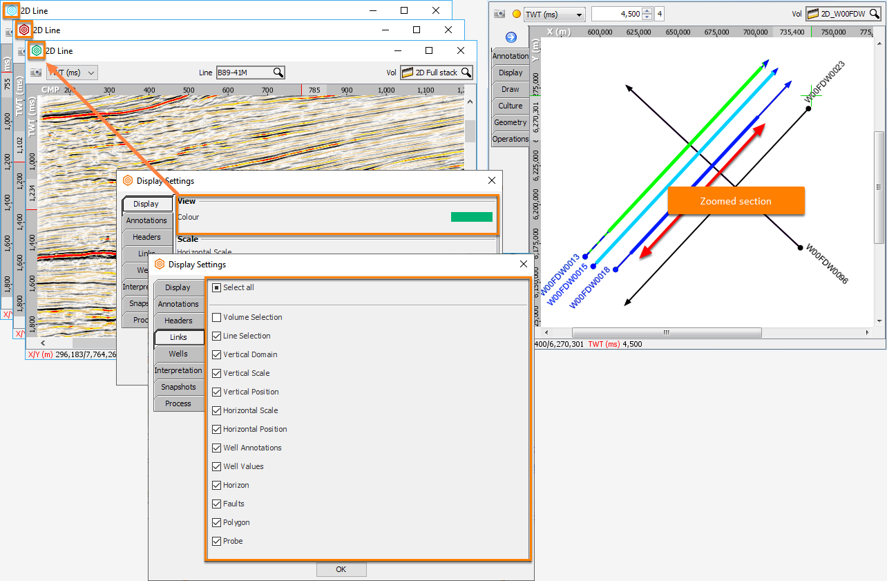 Linking 2D Line Views