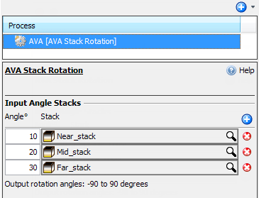 Select more than two input angle stacks