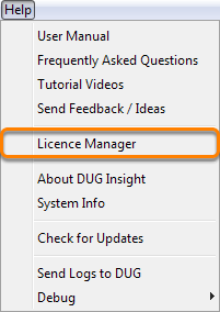 Opening Licence Manager