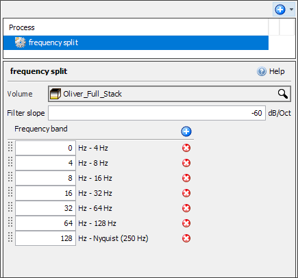 Define settings for angle stacks
