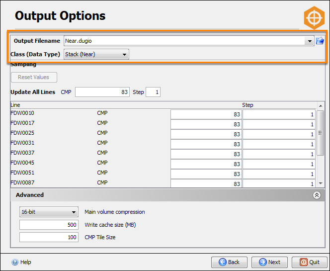 Specify an output file