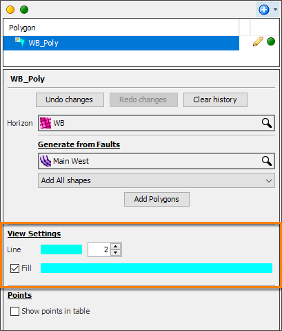 View settings