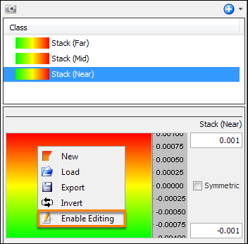 Enable editing of colourbar