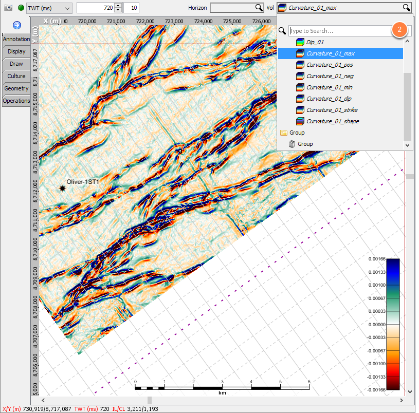 View curvature 3D volume