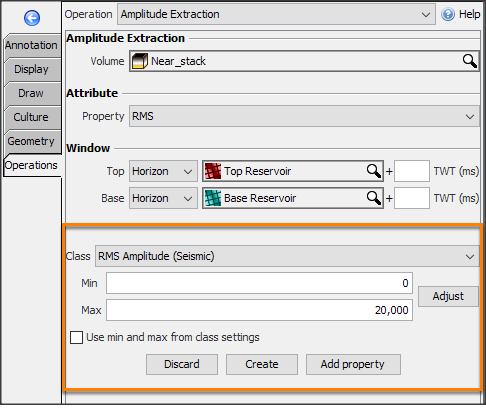 Create new horizon/add property to horizon