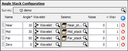 Configure angle stacks