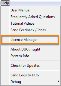 Opening Licence Manager