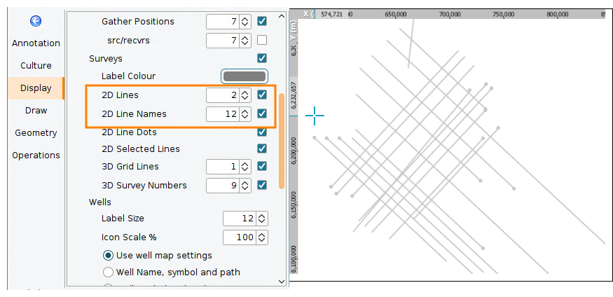 Turning off 2D line names