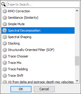 Create spectral decomposition process