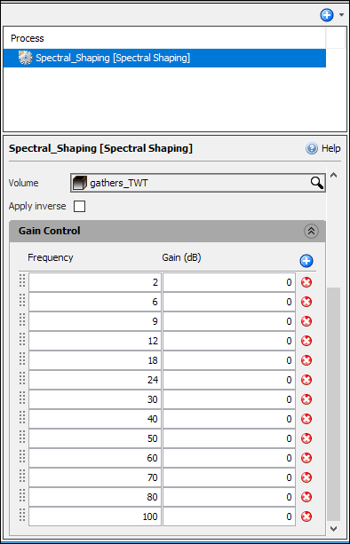 Define spectral decomposition settings