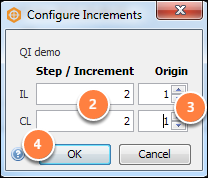Configure IL/CL increments for a horizon