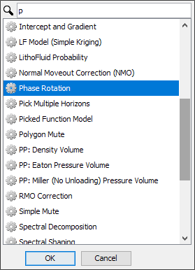 Create a phase rotation process