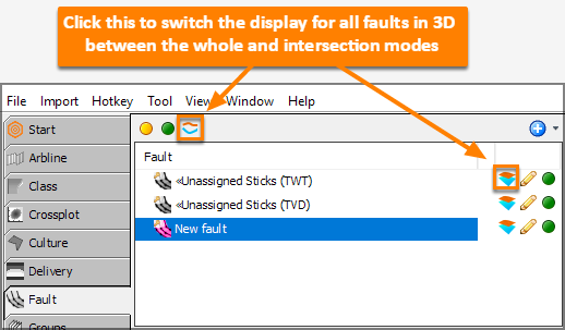View fault in 3D View