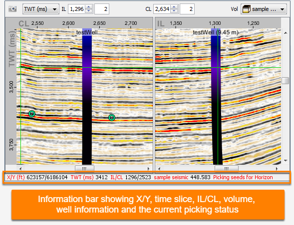 Information bar in the IL/CL View