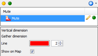 Select mute line colour and thickness